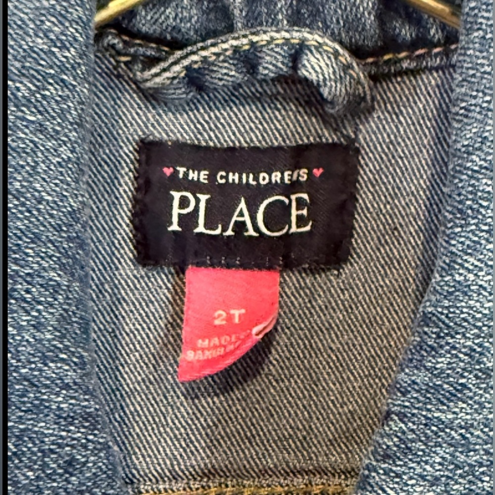 The Children's Place Blue Denim Jacket Size‎ 2T - Picture 4 of 4